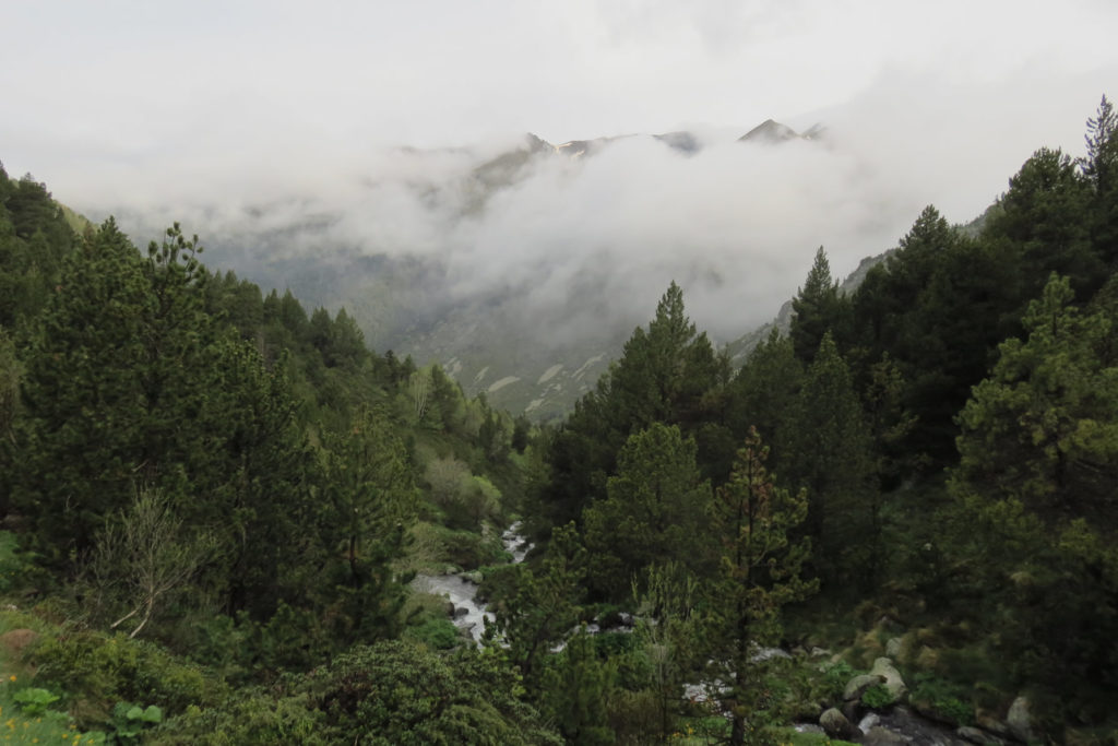 Paisaje de la Vall d'Incles subiendo al Siscaró